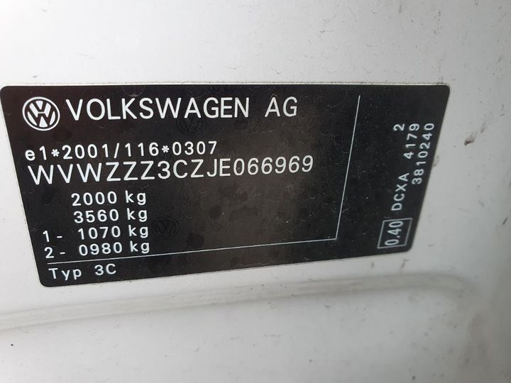 Photo 20 VIN: WVWZZZ3CZJE066969 - VOLKSWAGEN PASSAT 