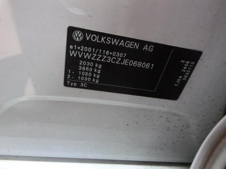 Photo 9 VIN: WVWZZZ3CZJE068061 - VOLKSWAGEN PASSAT 