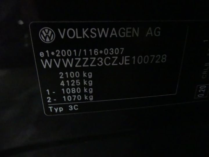 Photo 9 VIN: WVWZZZ3CZJE100728 - VOLKSWAGEN PASSAT 