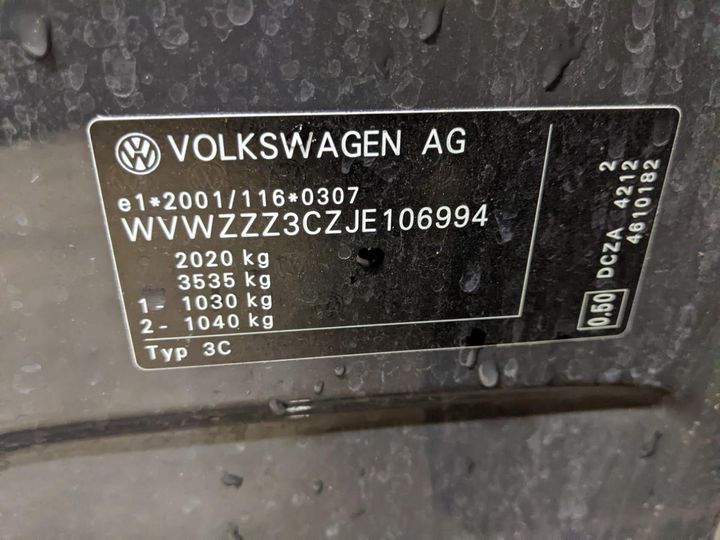 Photo 14 VIN: WVWZZZ3CZJE106994 - VOLKSWAGEN PASSAT 