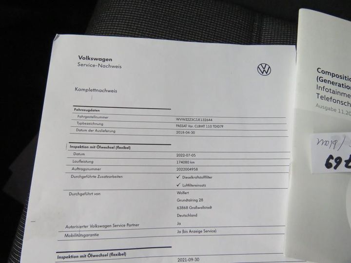 Photo 13 VIN: WVWZZZ3CZJE132644 - VOLKSWAGEN PASSAT VARIANT 