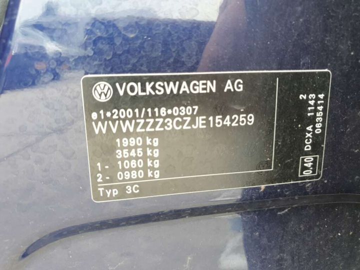 Photo 27 VIN: WVWZZZ3CZJE154259 - VOLKSWAGEN PASSAT 