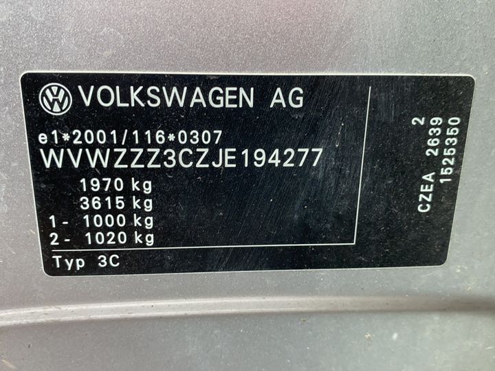 Photo 10 VIN: WVWZZZ3CZJE194277 - VOLKSWAGEN PASSAT 