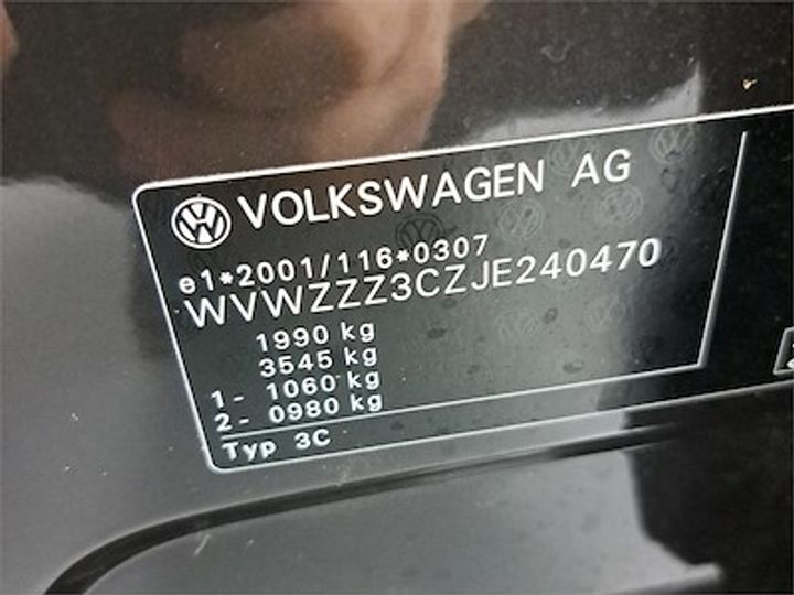 Photo 11 VIN: WVWZZZ3CZJE240470 - VOLKSWAGEN PASSAT DIESEL - 2015 