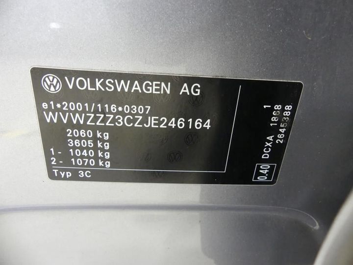 Photo 9 VIN: WVWZZZ3CZJE246164 - VOLKSWAGEN PASSAT 