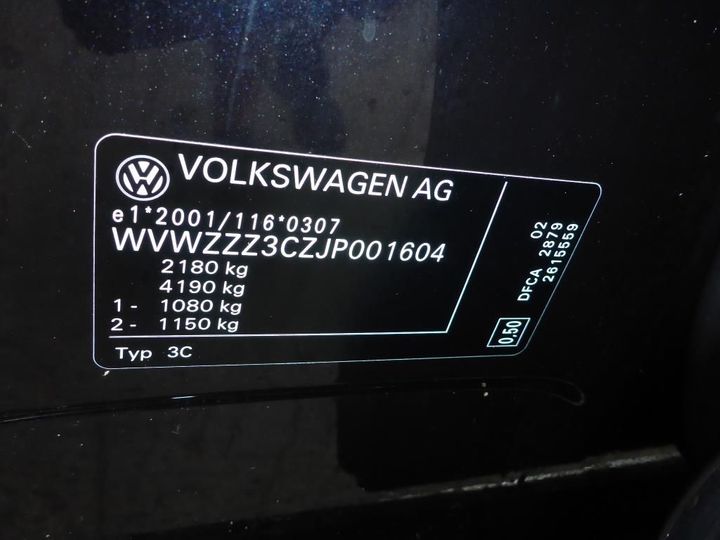 Photo 10 VIN: WVWZZZ3CZJP001604 - VOLKSWAGEN PASSAT 