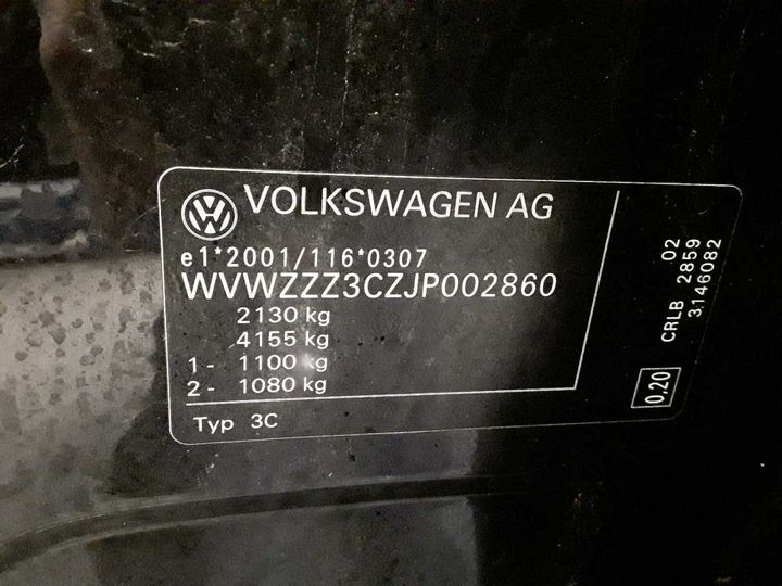 Photo 12 VIN: WVWZZZ3CZJP002860 - VOLKSWAGEN PASSAT 