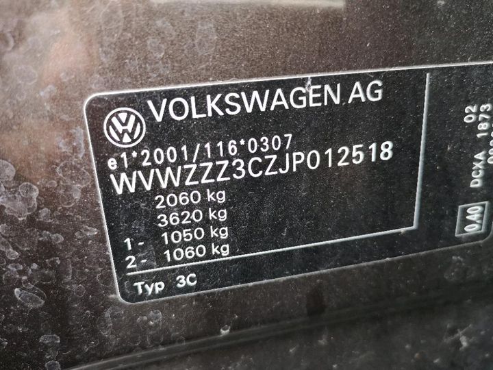 Photo 8 VIN: WVWZZZ3CZJP012518 - VOLKSWAGEN PASSAT 