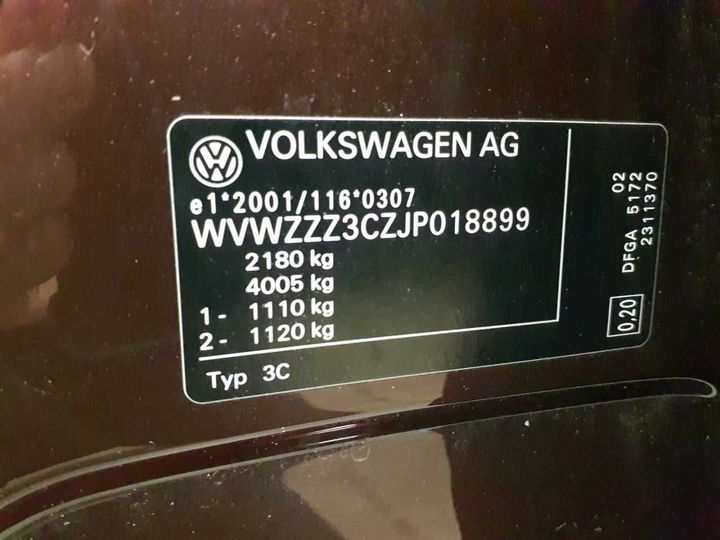 Photo 13 VIN: WVWZZZ3CZJP018899 - VOLKSWAGEN PASSAT 