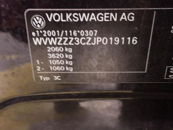 Photo 12 VIN: WVWZZZ3CZJP019116 - VOLKSWAGEN PASSAT 