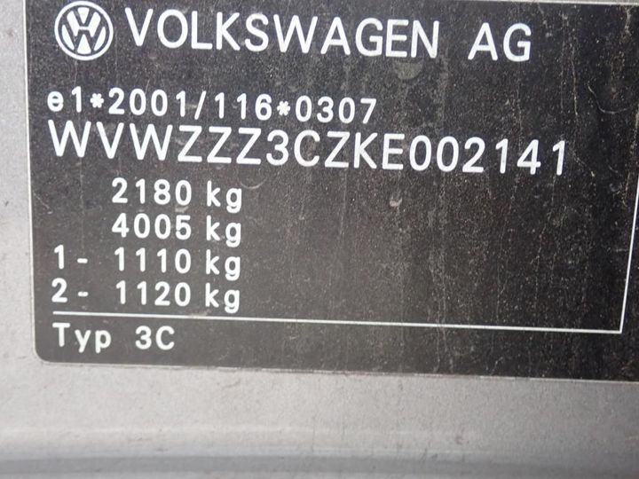 Photo 11 VIN: WVWZZZ3CZKE002141 - VOLKSWAGEN PASSAT 