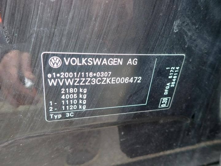 Photo 14 VIN: WVWZZZ3CZKE006472 - VOLKSWAGEN PASSAT 