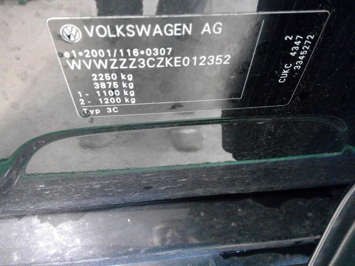 Photo 11 VIN: WVWZZZ3CZKE012352 - VOLKSWAGEN PASSAT 