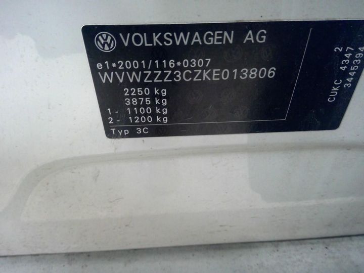 Photo 13 VIN: WVWZZZ3CZKE013806 - VOLKSWAGEN PASSAT 