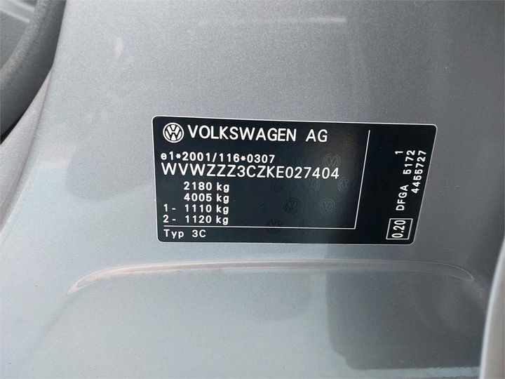 Photo 2 VIN: WVWZZZ3CZKE027404 - VOLKSWAGEN PASSAT 