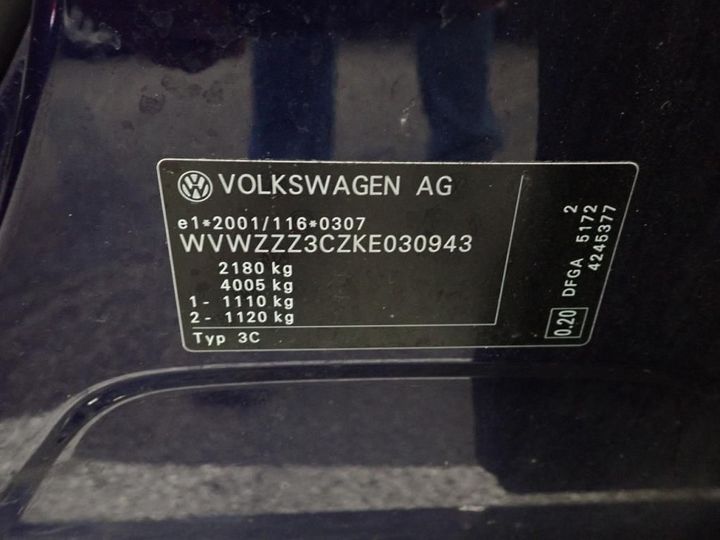 Photo 11 VIN: WVWZZZ3CZKE030943 - VOLKSWAGEN PASSAT 