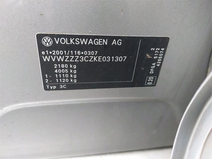 Photo 8 VIN: WVWZZZ3CZKE031307 - VOLKSWAGEN PASSAT 