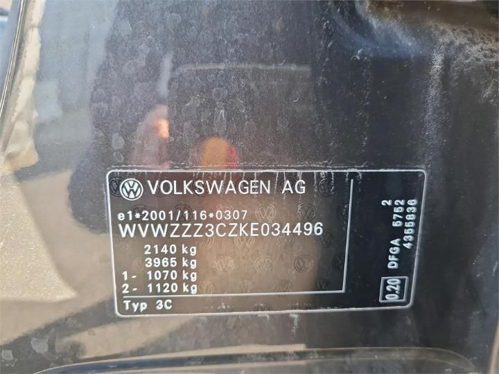 Photo 5 VIN: WVWZZZ3CZKE034496 - VOLKSWAGEN PASSAT 