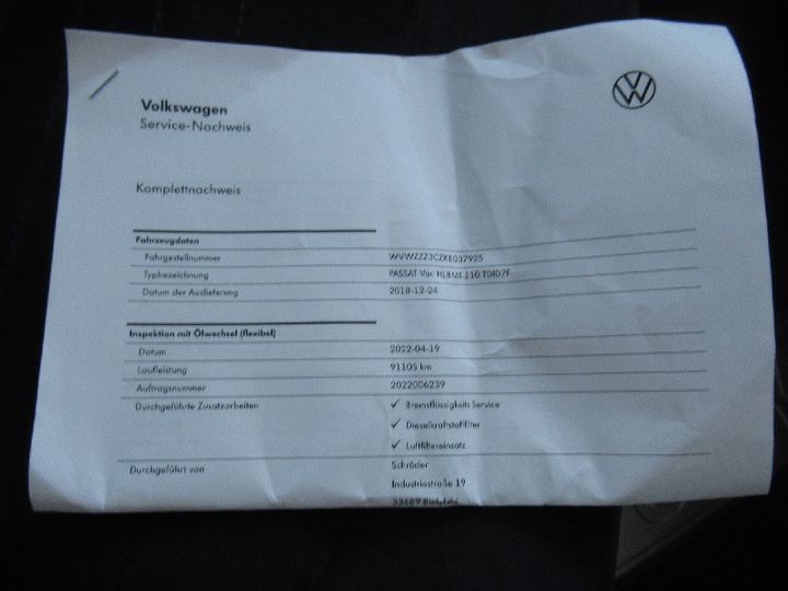 Photo 23 VIN: WVWZZZ3CZKE037925 - VOLKSWAGEN PASSAT 