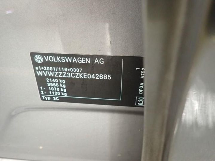 Photo 12 VIN: WVWZZZ3CZKE042685 - VOLKSWAGEN PASSAT 