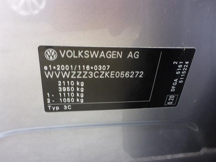 Photo 13 VIN: WVWZZZ3CZKE056272 - VOLKSWAGEN PASSAT 