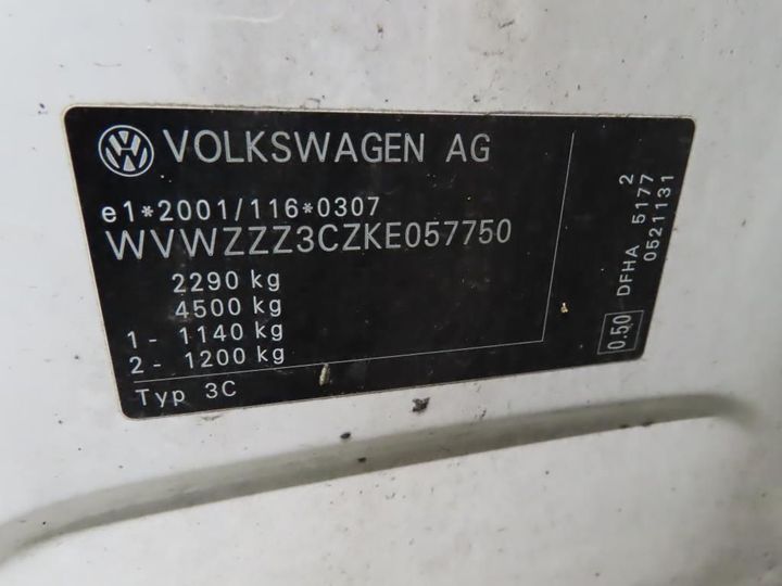 Photo 13 VIN: WVWZZZ3CZKE057750 - VOLKSWAGEN PASSAT 