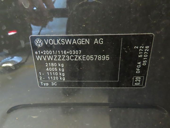 Photo 12 VIN: WVWZZZ3CZKE057895 - VOLKSWAGEN PASSAT 