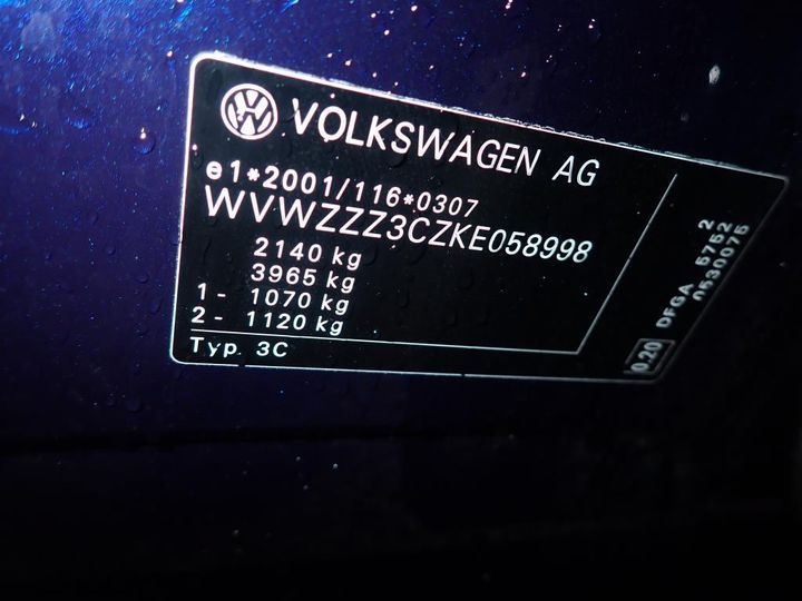 Photo 16 VIN: WVWZZZ3CZKE058998 - VOLKSWAGEN PASSAT 