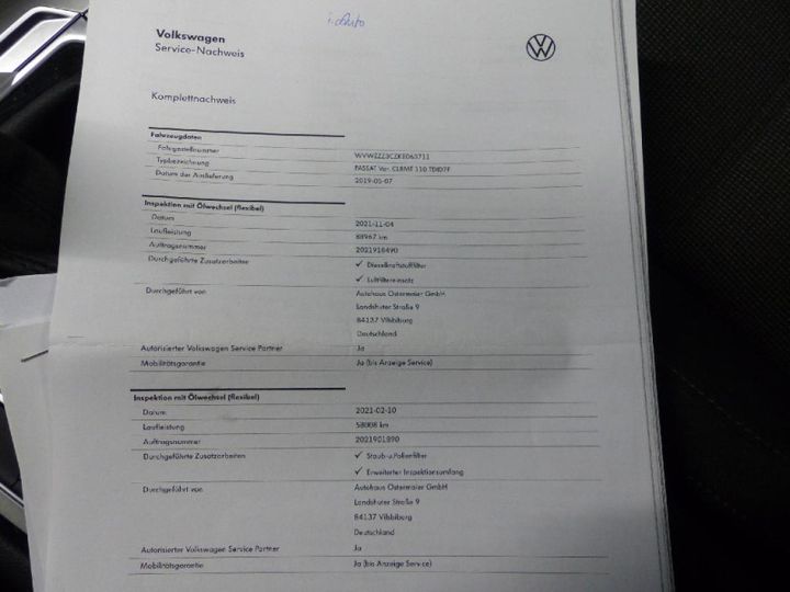 Photo 10 VIN: WVWZZZ3CZKE063711 - VOLKSWAGEN PASSAT 