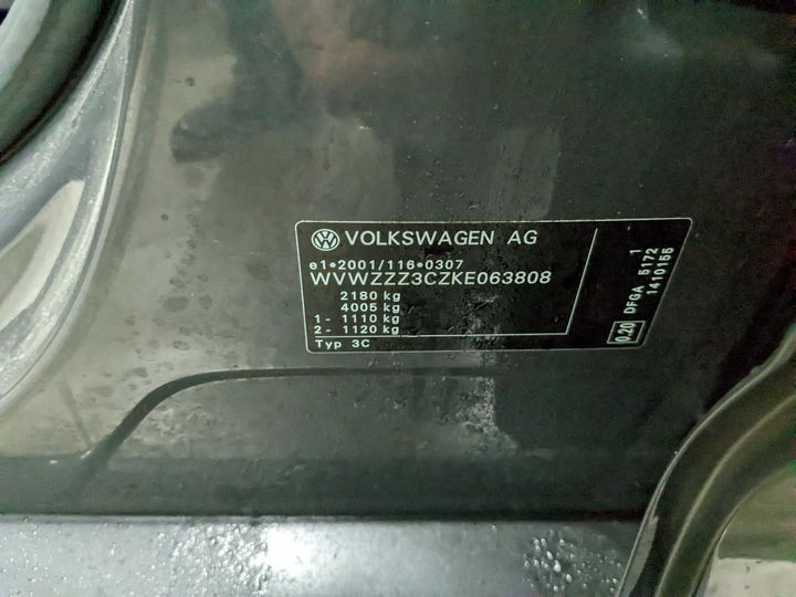 Photo 9 VIN: WVWZZZ3CZKE063808 - VOLKSWAGEN PASSAT 