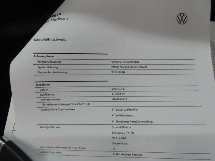 Photo 11 VIN: WVWZZZ3CZKE065431 - VOLKSWAGEN PASSAT 