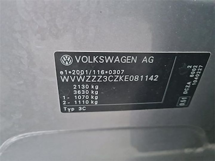 Photo 11 VIN: WVWZZZ3CZKE081142 - VOLKSWAGEN PASSAT 