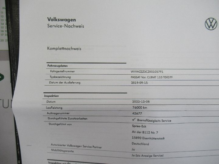 Photo 12 VIN: WVWZZZ3CZKE105791 - VOLKSWAGEN PASSAT 