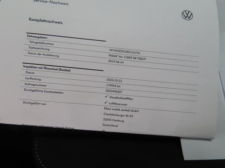 Photo 11 VIN: WVWZZZ3CZKE116745 - VOLKSWAGEN PASSAT 