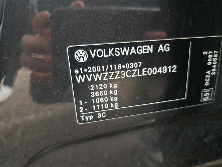 Photo 12 VIN: WVWZZZ3CZLE004912 - VOLKSWAGEN PASSAT 