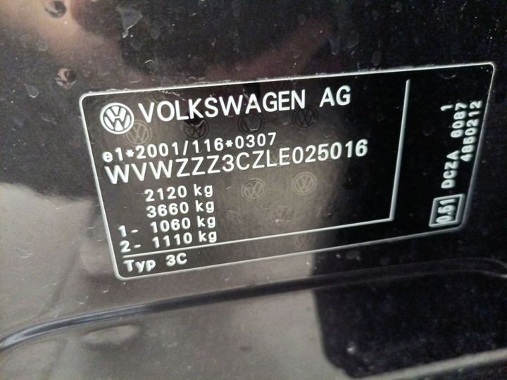 Photo 10 VIN: WVWZZZ3CZLE025016 - VOLKSWAGEN PASSAT 