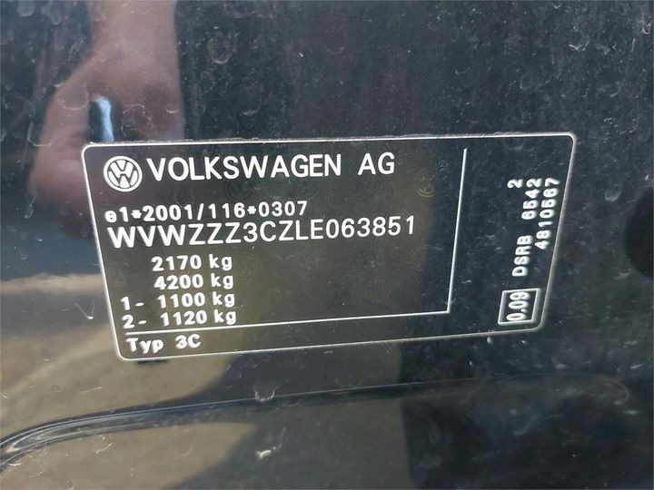 Photo 3 VIN: WVWZZZ3CZLE063851 - VOLKSWAGEN PASSAT 