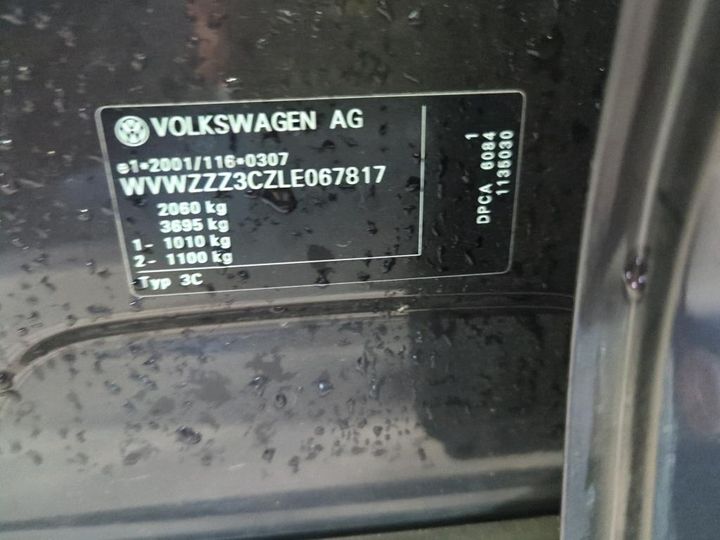 Photo 12 VIN: WVWZZZ3CZLE067817 - VW PASSAT VARIANT 