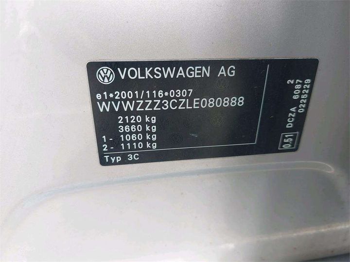 Photo 8 VIN: WVWZZZ3CZLE080888 - VOLKSWAGEN PASSAT 