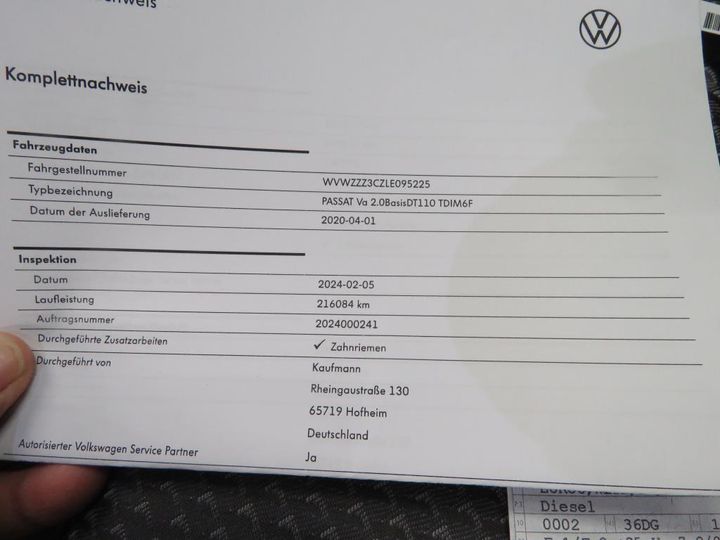 Photo 12 VIN: WVWZZZ3CZLE095225 - VOLKSWAGEN PASSAT 