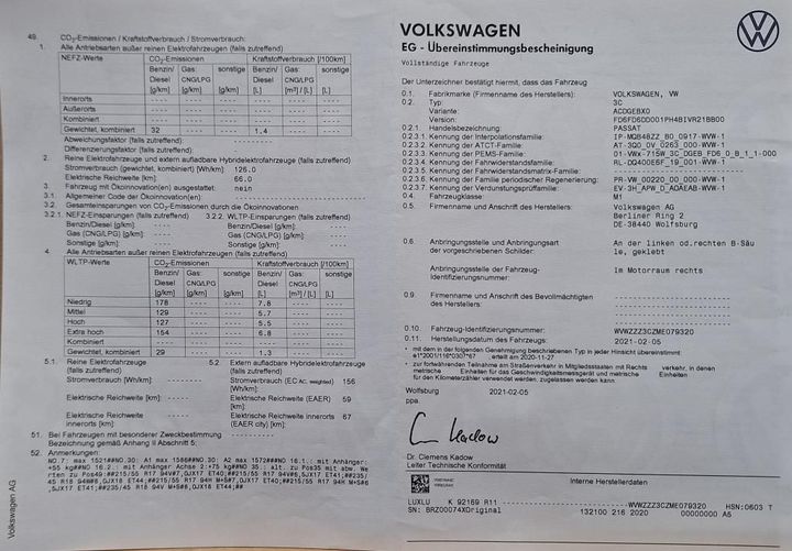 Photo 13 VIN: WVWZZZ3CZME079320 - VOLKSWAGEN PASSAT 