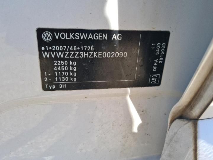 Photo 9 VIN: WVWZZZ3HZKE002090 - VOLKSWAGEN ARTEON 