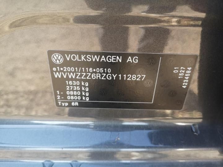 Photo 12 VIN: WVWZZZ6RZGY112827 - VOLKSWAGEN POLO 