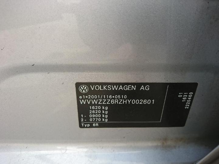 Photo 19 VIN: WVWZZZ6RZHY002601 - VOLKSWAGEN POLO 