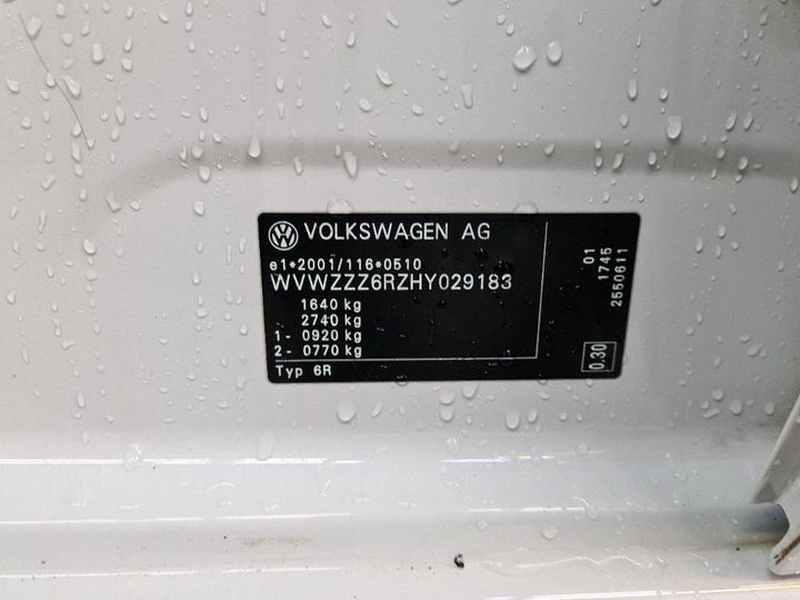 Photo 8 VIN: WVWZZZ6RZHY029183 - VOLKSWAGEN POLO 