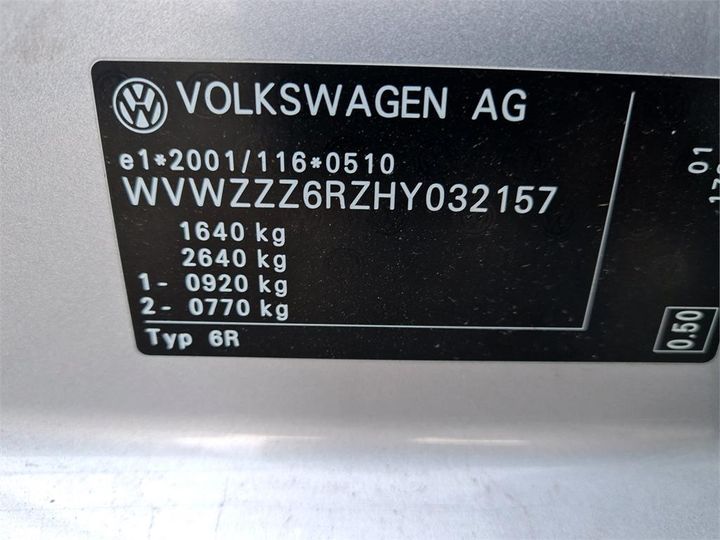 Photo 6 VIN: WVWZZZ6RZHY032157 - VOLKSWAGEN POLO 