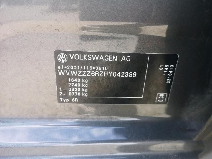 Photo 28 VIN: WVWZZZ6RZHY042389 - VOLKSWAGEN POLO 