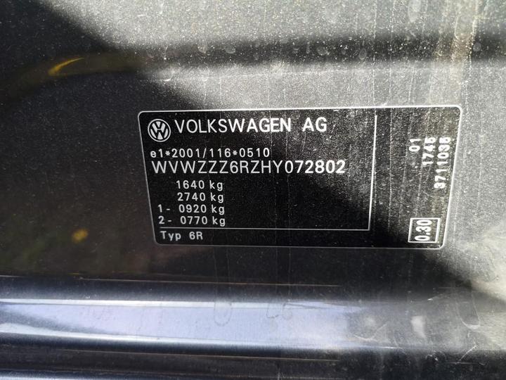 Photo 8 VIN: WVWZZZ6RZHY072802 - VOLKSWAGEN POLO 