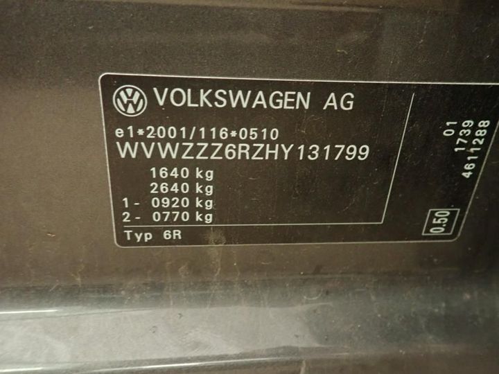 Photo 10 VIN: WVWZZZ6RZHY131799 - VOLKSWAGEN POLO 