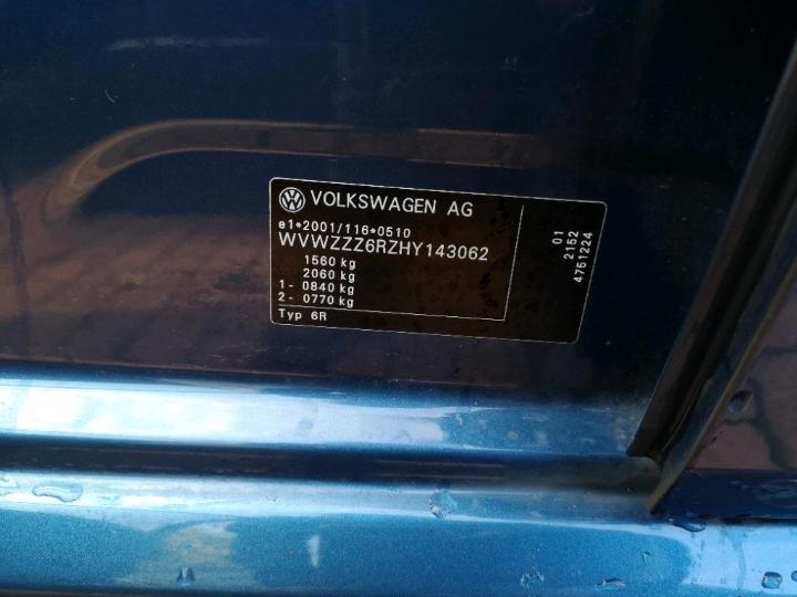 Photo 12 VIN: WVWZZZ6RZHY143062 - VOLKSWAGEN POLO 